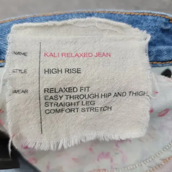 JOHNNY WAS KALI RELAXED DISTRESSED JEAN, SIZE 32 - Picture 5 of 11